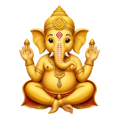 a ganesh sticker classic out lines and peancle art sticker