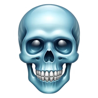 Crystal skull sticker