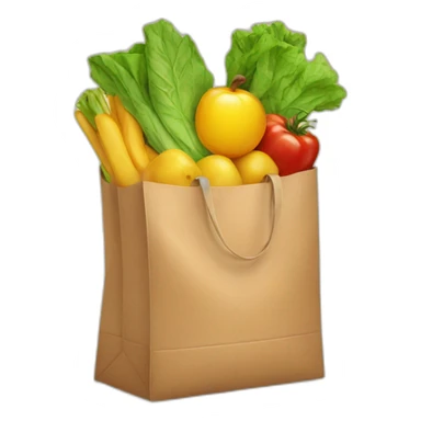 Grocery bag sticker