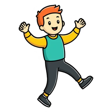 Man celebrating 20 years work anniversary  sticker