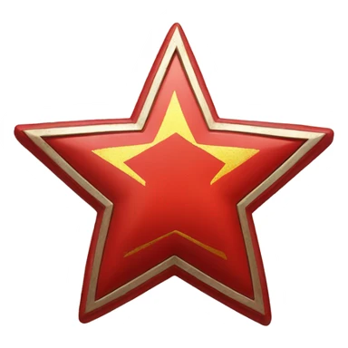 star with Soviet Union flag   sticker