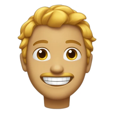 Gazo qui fait semblant sourire  sticker