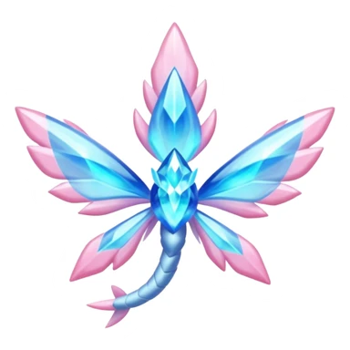 Shiny luminescent translucent diaphanous Diancie-Palkia-Amaura-Aurorus-Salamence-aesthetic-fusion sticker