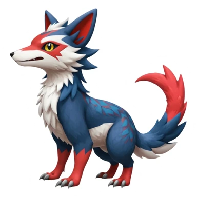 Trico-Sergal-Nargacuga-Litten-Zangoose-fusion sticker
