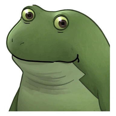 bufo blowing candles on cake sticker