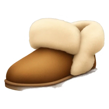 Ugg  brown fuzzy slipper sticker