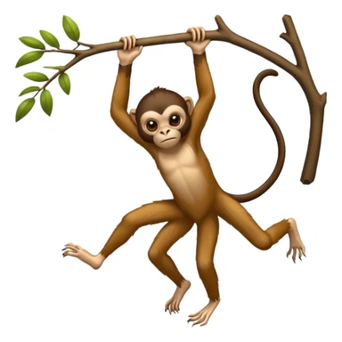Spider monkey sticker