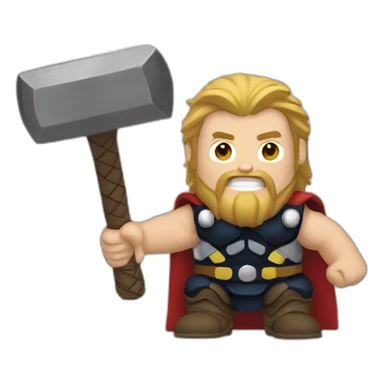 hammer thor sticker
