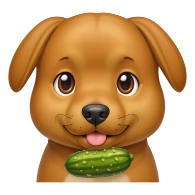 dog with pickles sticker