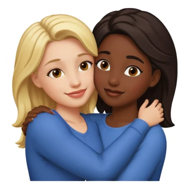 👩🏻‍❤️‍💋‍👩🏿 sticker