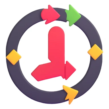 Uno reverse card with circular arrows sticker