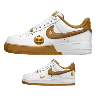 Nike Air force 1 sneakers with harry potter panting  sticker