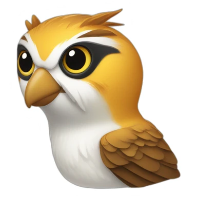 chat sur un oiseau sticker