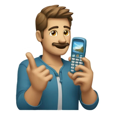 mano con telefono  sticker