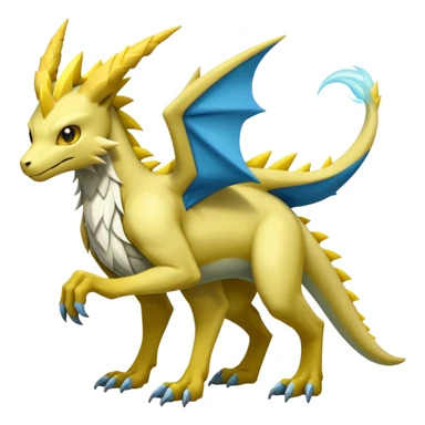 Manectric-Lucio-Draco-Fakémon-hybrid-creature (full body), 4 legs sticker