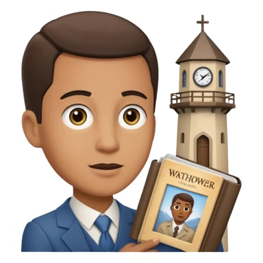 Testemunha de jeová com revista sticker