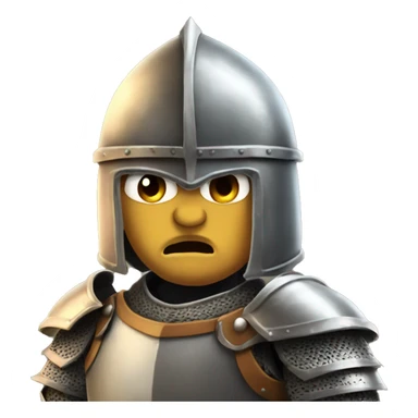 knight armor angry sticker