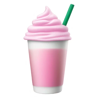 starbucks cup pink drink with cold foam sticker