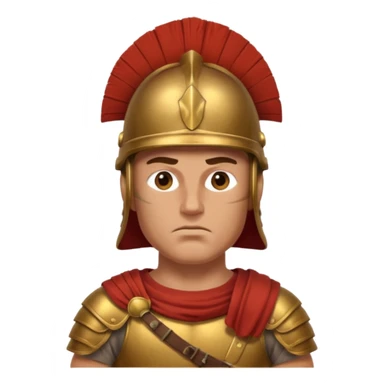 emoji de soldado romano alto y fuerte sticker