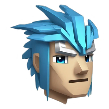 Minecraft Articuno Cyberpunk Head sticker