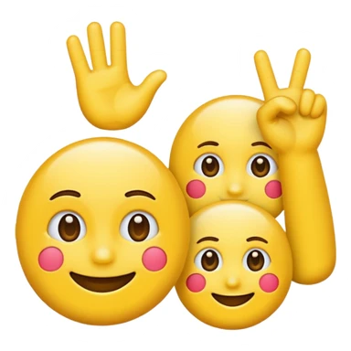 Saluting emojis sticker