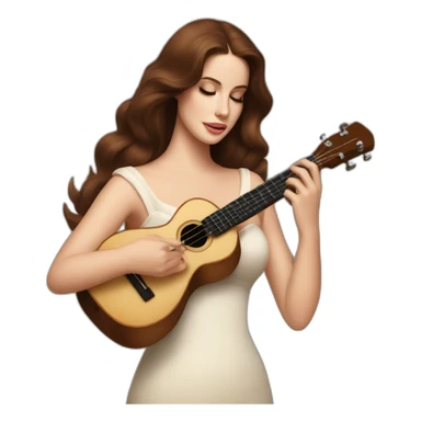 Lana del rey playing ukulele sticker