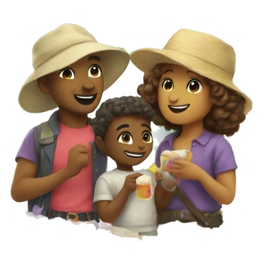 Beautiful colorful day  sticker