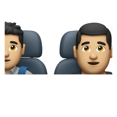 Fat dark haired guy, driving a bus sticker