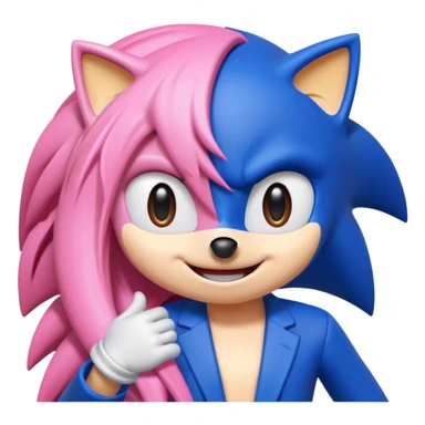 Sonic and Amy sticker