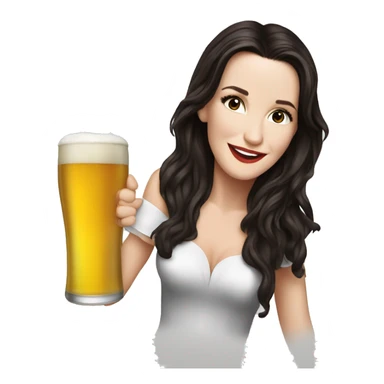 Natalia Oreiro drink beer sticker