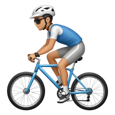person riding a bike sticker