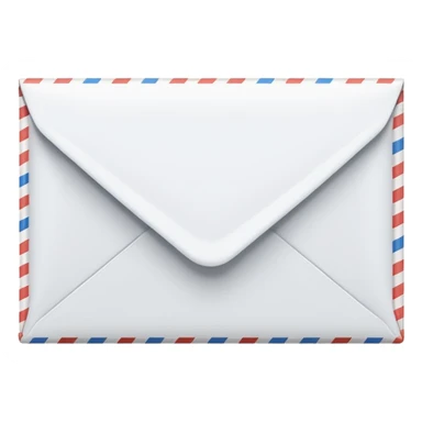 envelop with stamp sticker