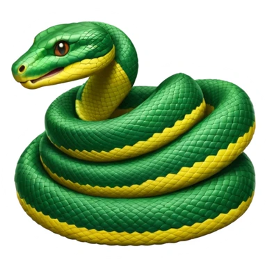 Anaconda coiled up sticker