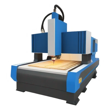 CO2 laser machine cutting wood sticker