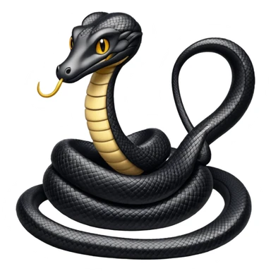 uma lamparina tradicional branca   com uma cobra  preta em volta da lamparina  sticker