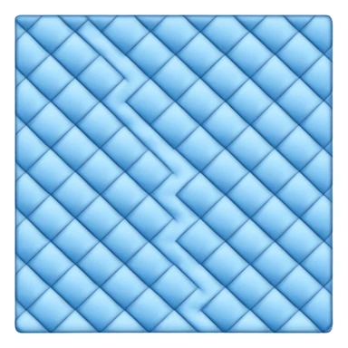 Cloudy blue check  sticker