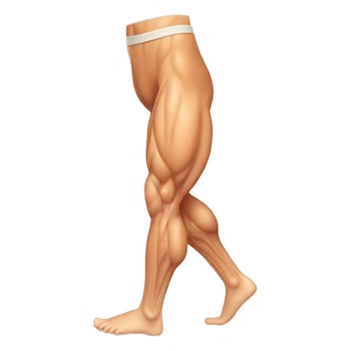 muscular leg sticker