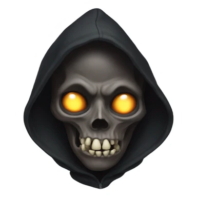 dealth demon in hoodie sticker