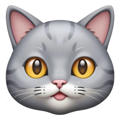 Cat emoji cute but make it Portishead not ginger sticker