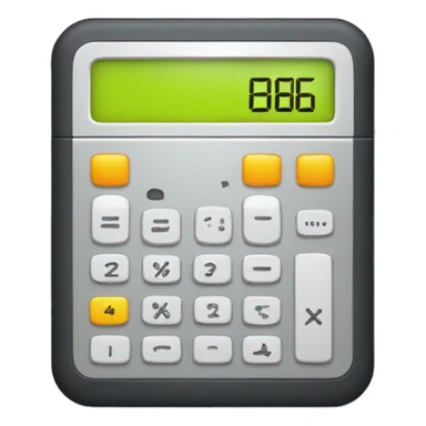 calculator without numbers sticker