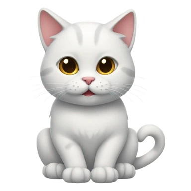 cat doing heart paws  sticker