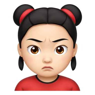 Pucca enojada  sticker