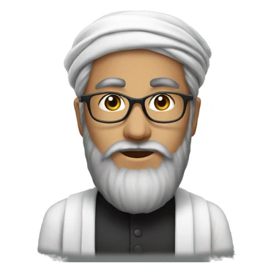 molvi with tasbi sticker