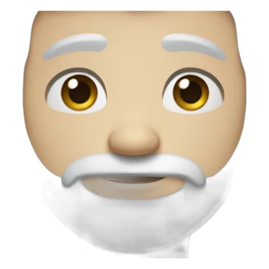 fifty white Man beard short hair blue eyes sticker