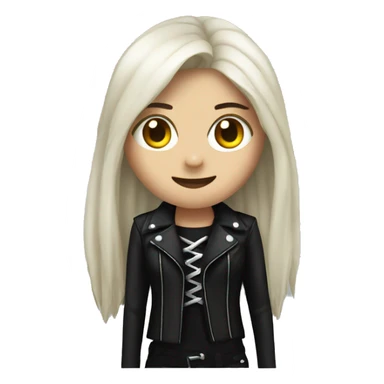 goth metallica girl celebrating birthday  sticker