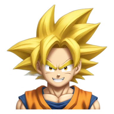 goku-ssj3 smile sticker