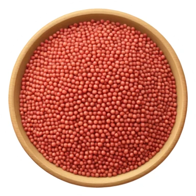 red and white quinoa sticker