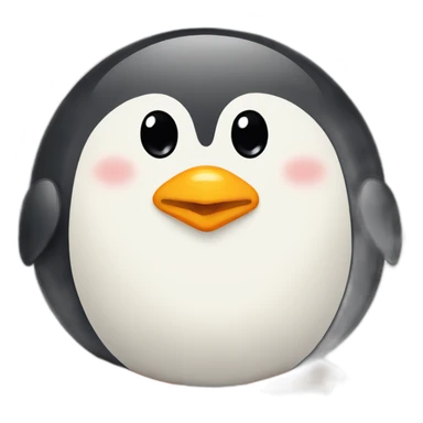 Cute little Chubby Penguin   sticker