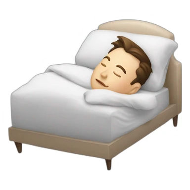 elon musk sleep sticker