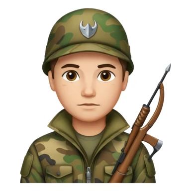 Archer habillé camoiflage sticker